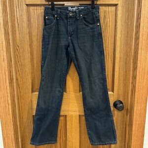 Wrangler Relaxed Retro Dark Wash Bootcut Jeans Girls 14